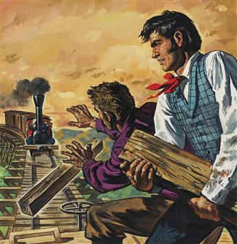 (PULP. ADVENTURE.) WILLIAM GEORGE. The Great Locomotive Chase.